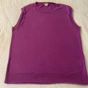 J. Crew sleeveless purple women top medium